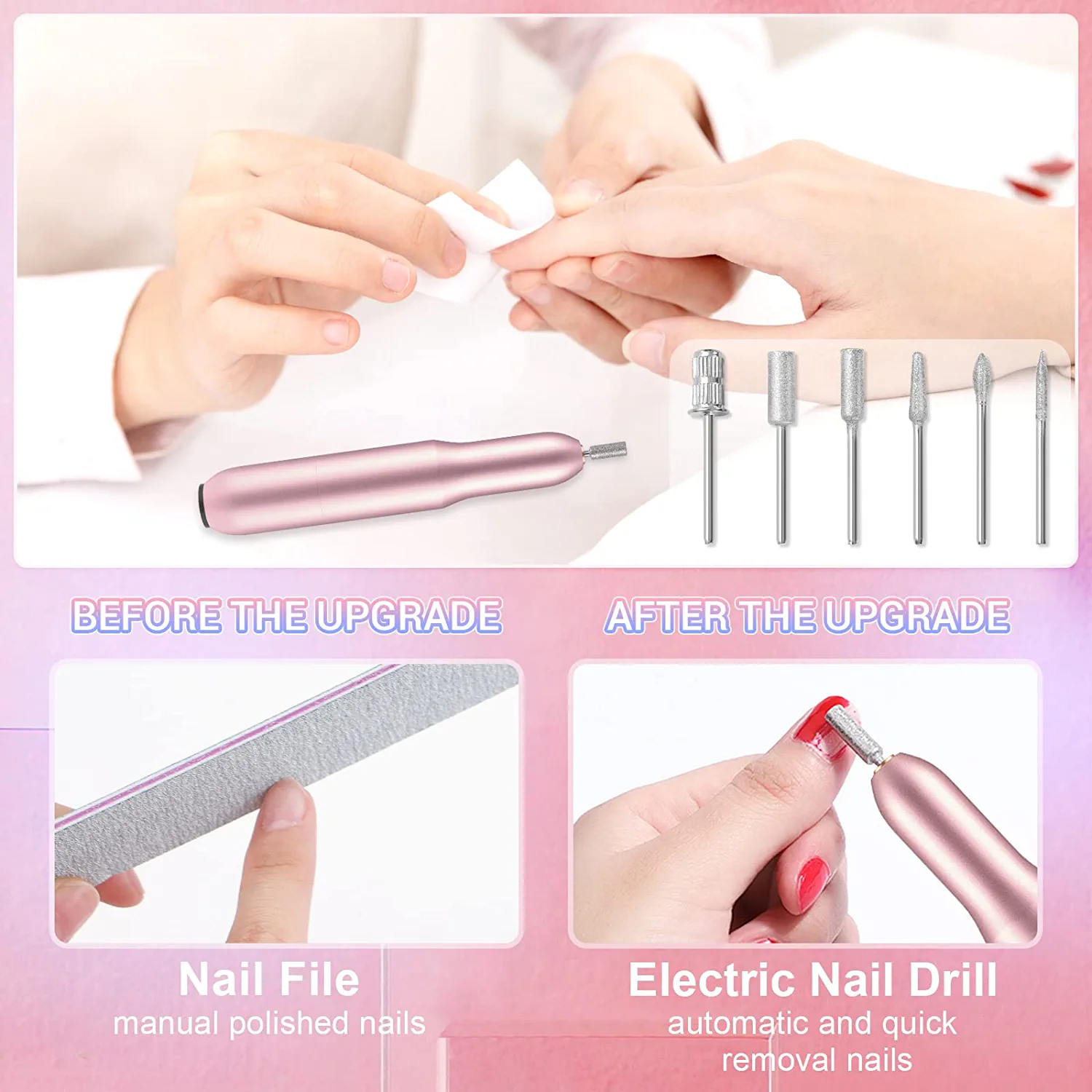 Electric Nail File. Professional Semilac drill for manicure with bits -  Semilac Ireland